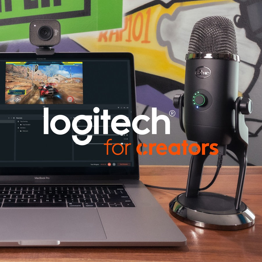 Logitech Webcam - 2.1 Megapixel - 60 fps - Graphite - USB - Retail - 1 Each Logitech Webcam - 2.1 Megapixel - 60 fps - Graphite - USB - Retail - 1 Each